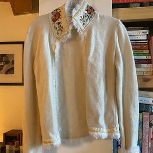 Vintage free people cardigan- embroidered